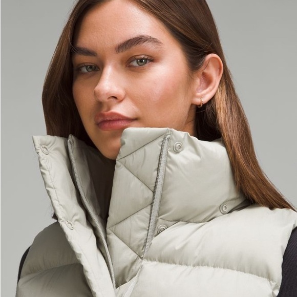 LULULEMON Wunder Puff Super-Cropped Vest Heathered Raw Linen - Picture 7 of 14